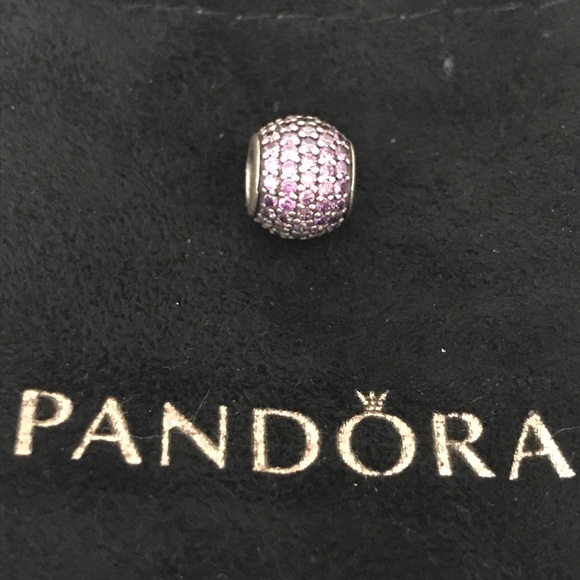 NWOT Pandora pink pave charm - Picture 2 of 8